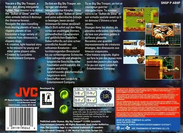 Big Sky Trooper (Europe) box cover back